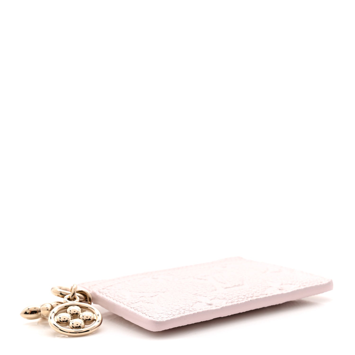 Louis Vuitton Empreinte Monogram LV Charms Card Holder Snowy Pearl