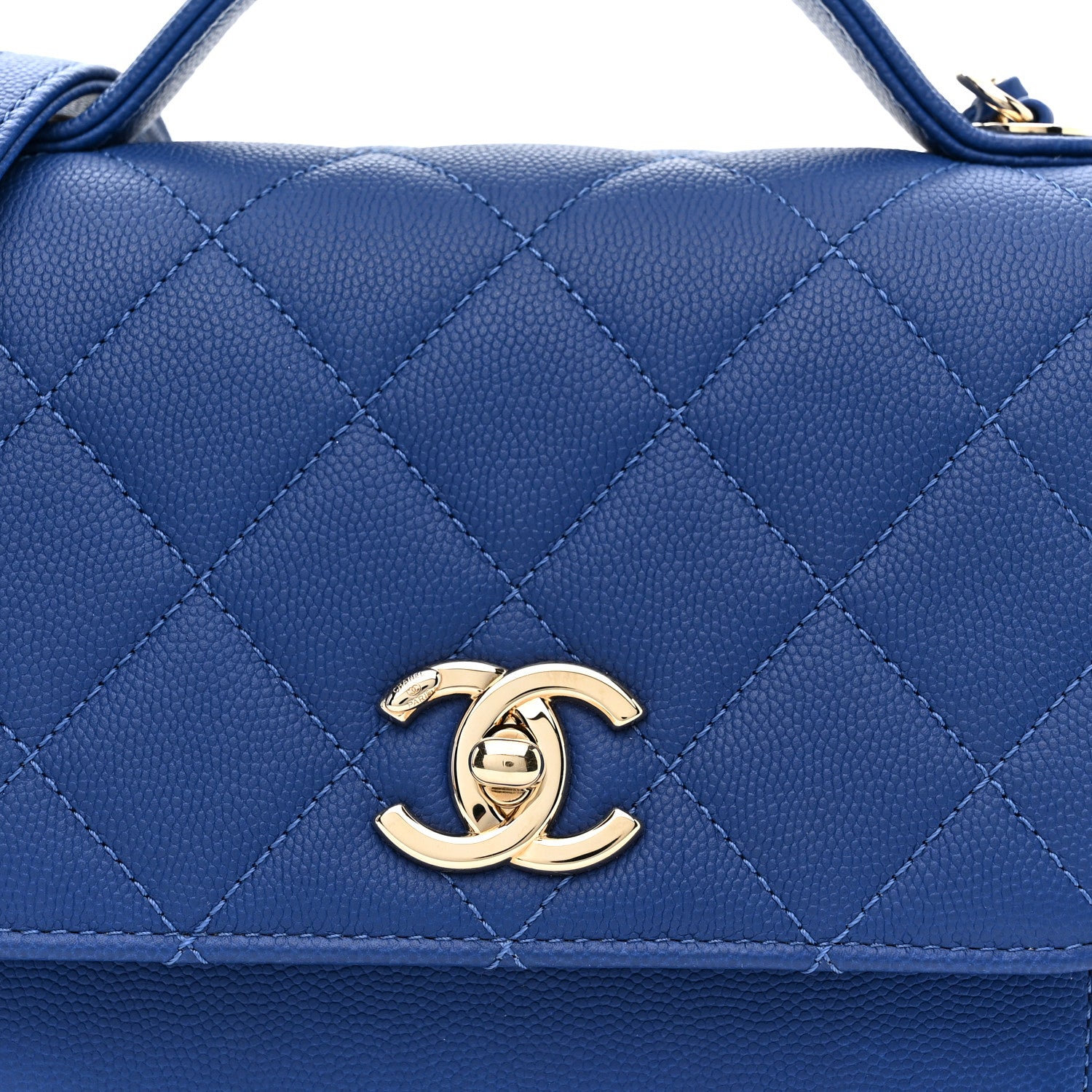 Chanel Caviar Quilted Small Business Affinity Flap Dark Blue