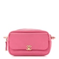 Chanel Goatksin Quilted Casual Trip Waist Bag Pink