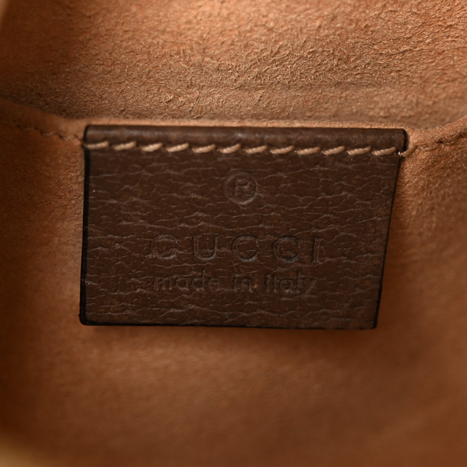Gucci GG Supreme Monogram Web Mini Ophidia Shoulder Bag Brown