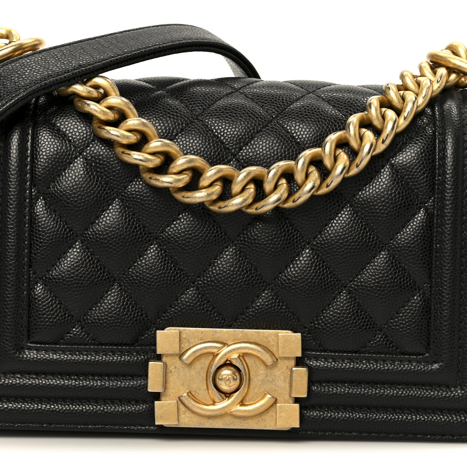 Chanel Caviar Quilted Small Boy Flap Black