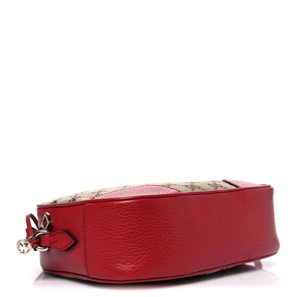 Gucci Monogram Mini Bree Messenger Bag Red