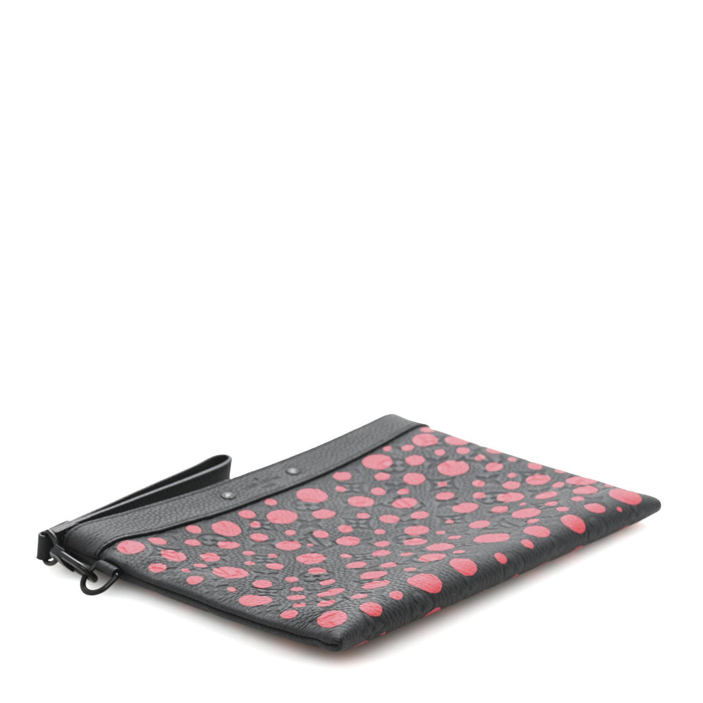 Louis Vuitton LV X YK Taurillon Monogram Pochette To-Go Black Red