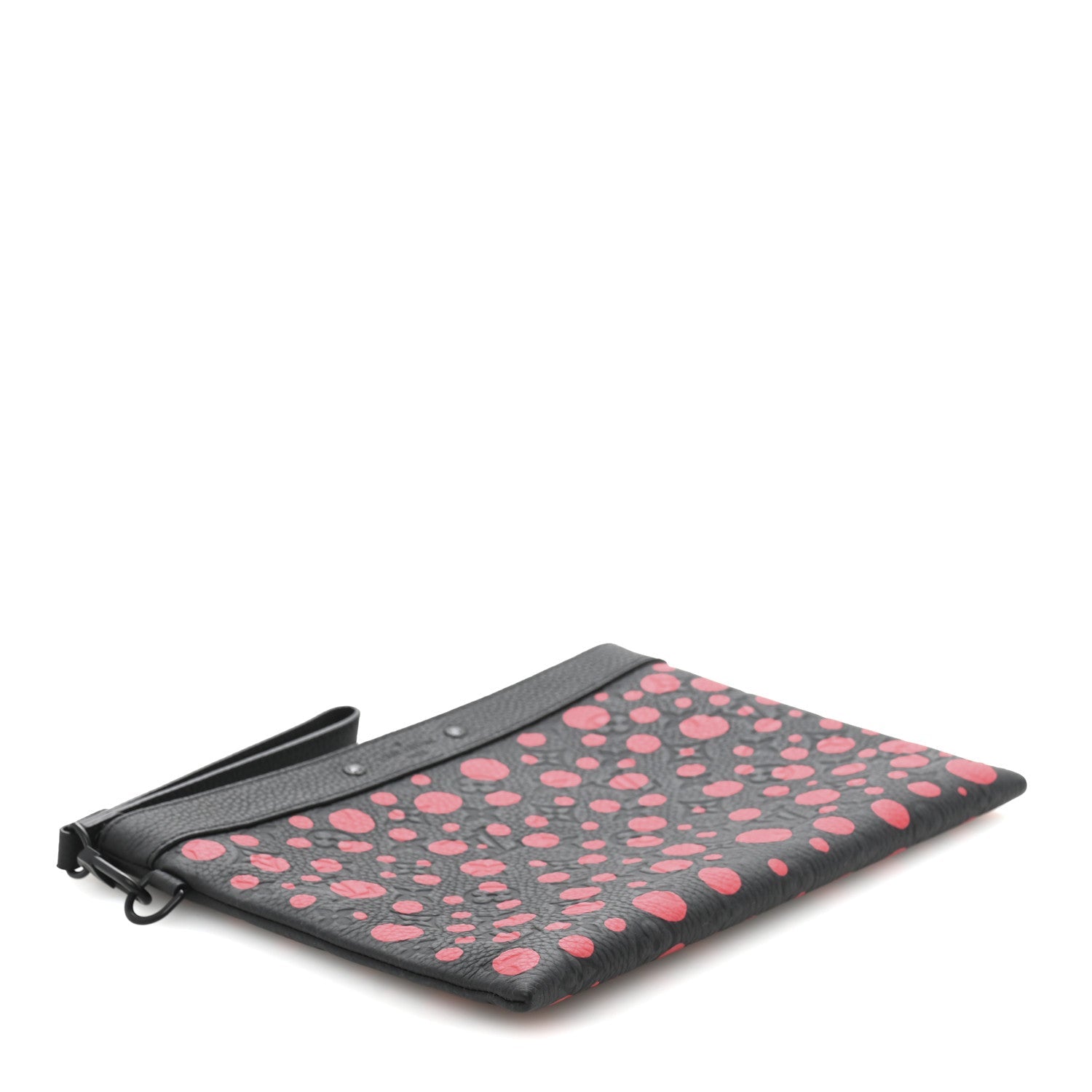 Louis Vuitton LV X YK Taurillon Monogram Pochette To-Go Black Red