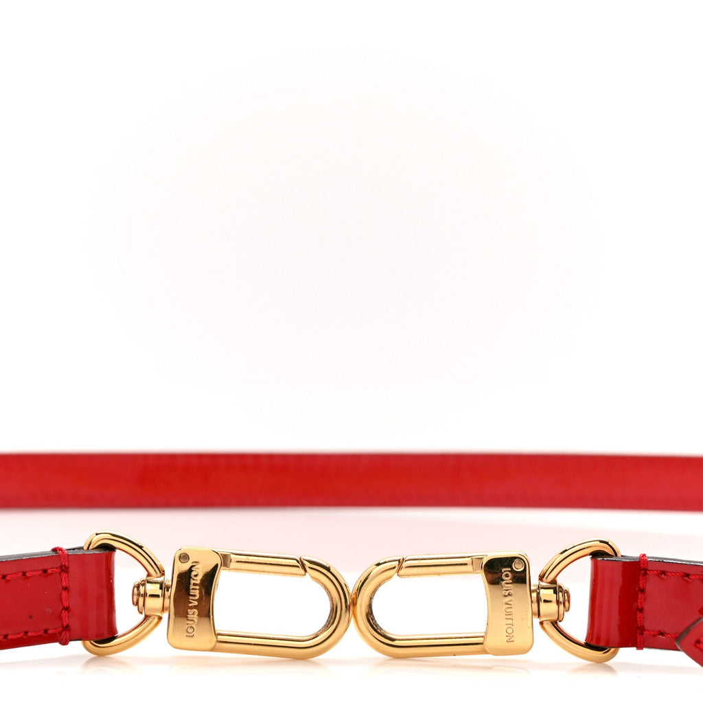 Louis Vuitton Vernis 16mm Adjustable Shoulder Strap Pomme D’Amour