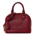Louis Vuitton Ostrich Alma BB Red