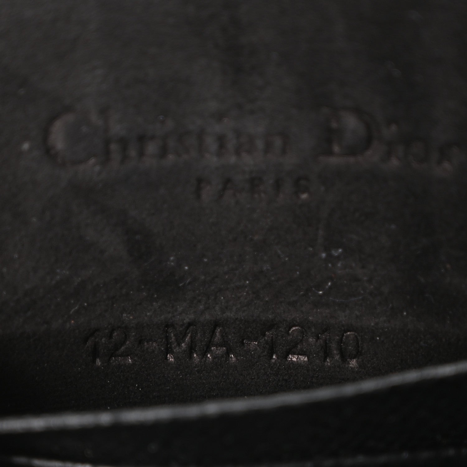 Christian Dior Grained Calfskin Saddle Belt Bag Black
