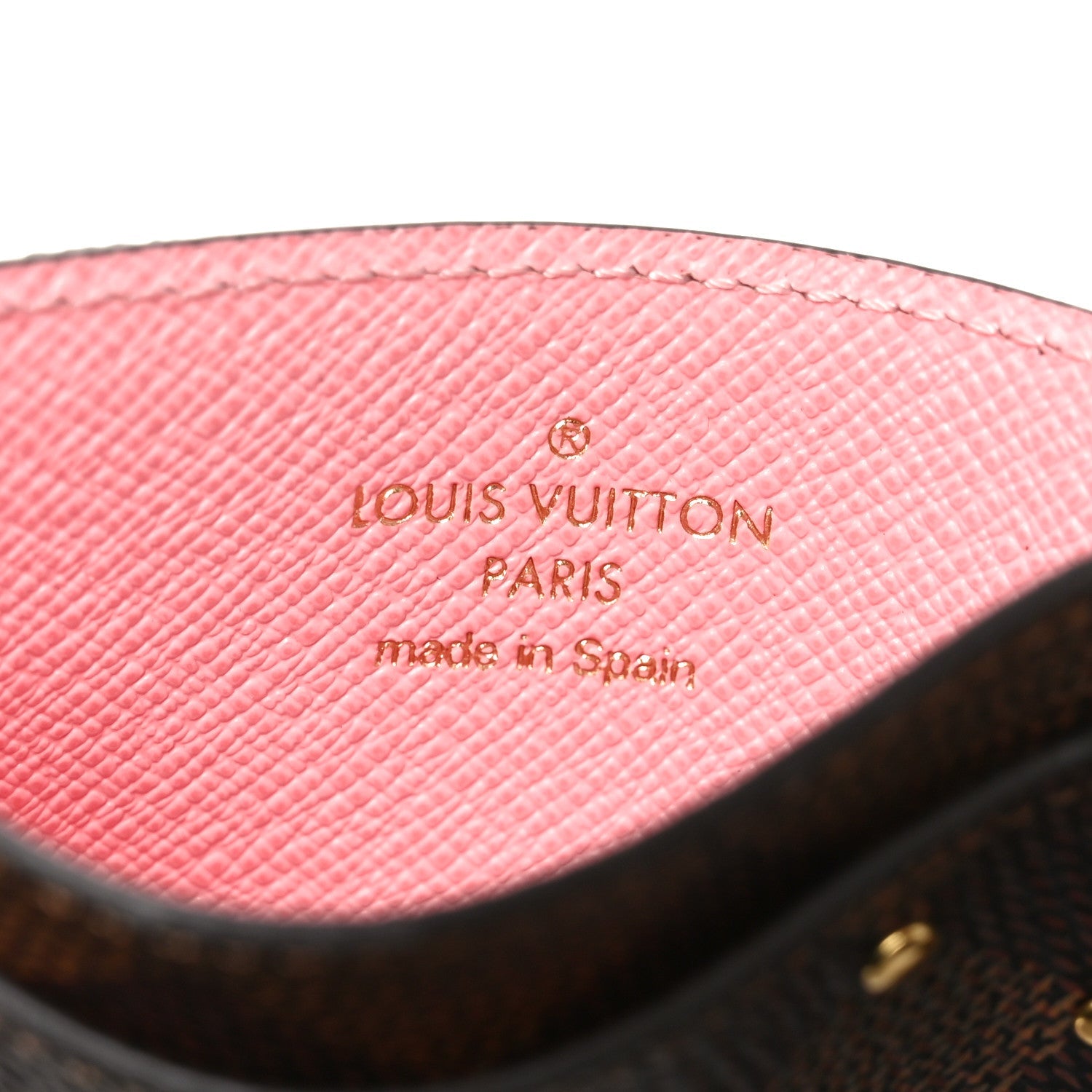 Louis Vuitton Damier Ebene Studded Card Holder