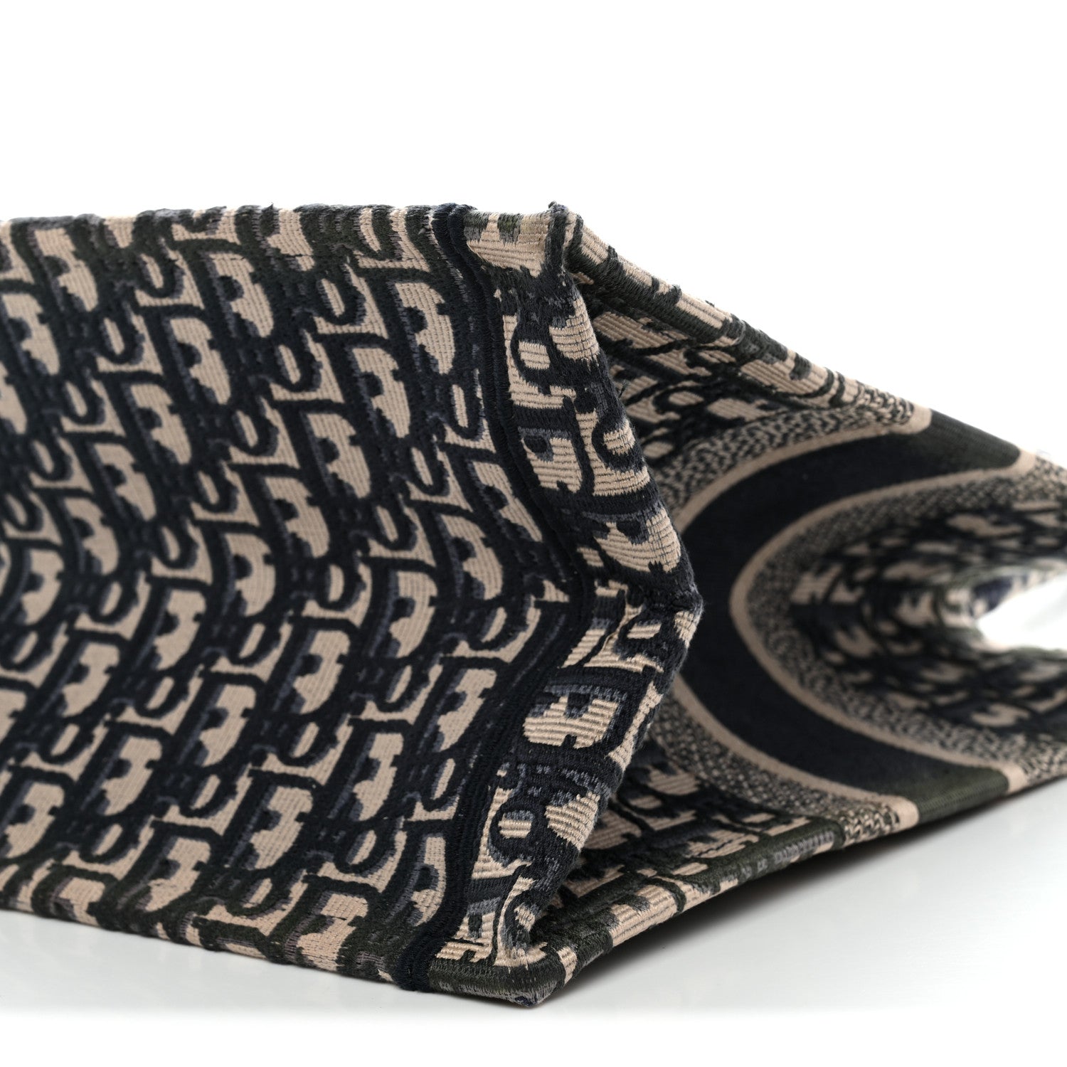 Christian Dior Oblique Medium Book Tote Blue Multicolor