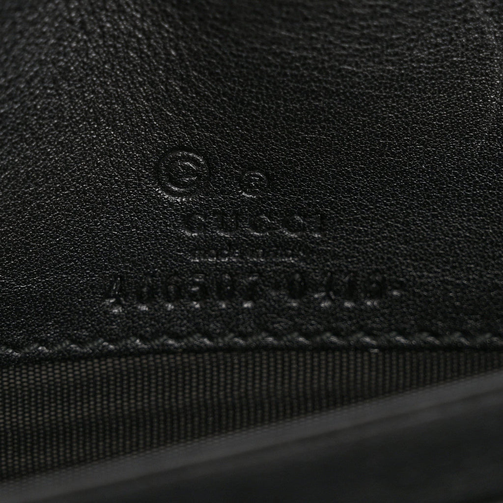 Gucci Microguccissima Crossbody Wallet Black
