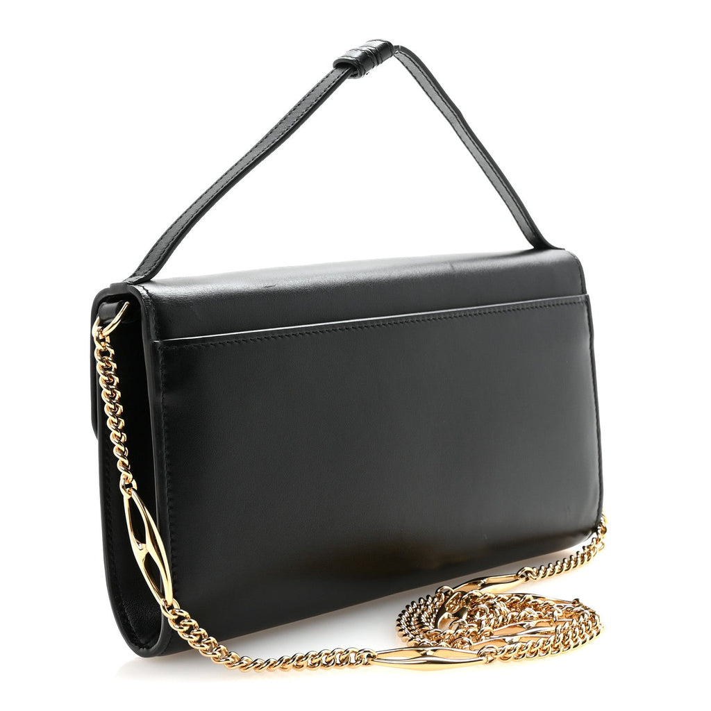 Gucci Smooth Calfskin Small Zumi Top Handle Shoulder Bag Black