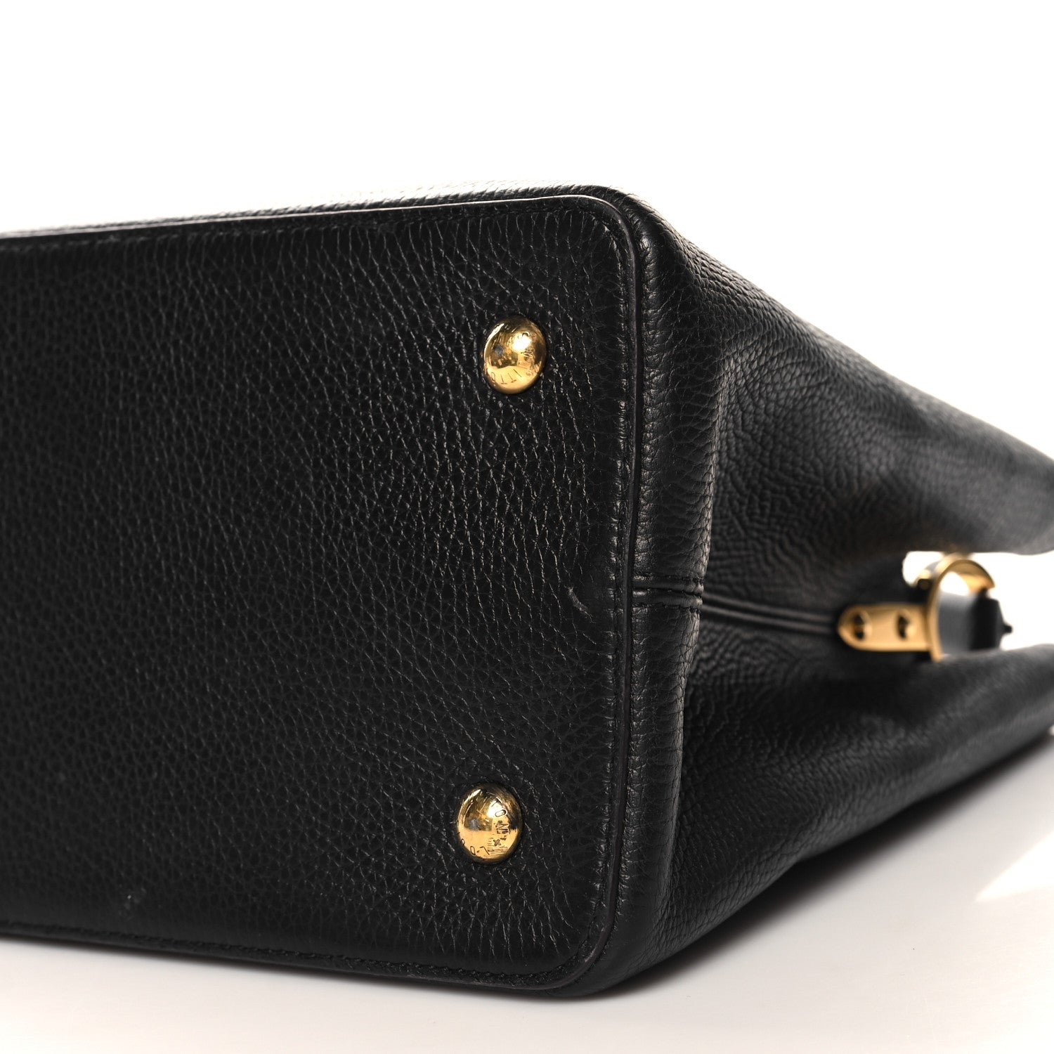 Louis Vuitton Taurillon Capucines GM  Black Fuchsia