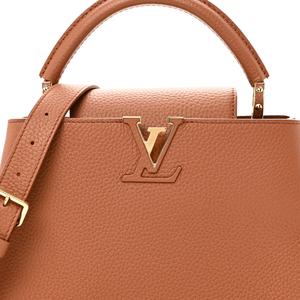 Louis Vuitton Taurillon Capucines BB Tan