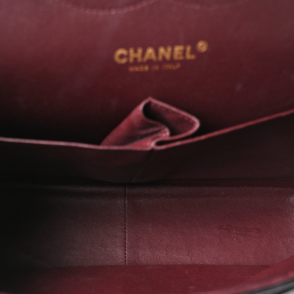 Chanel Lambskin Quilted Jumbo Double Flap Black