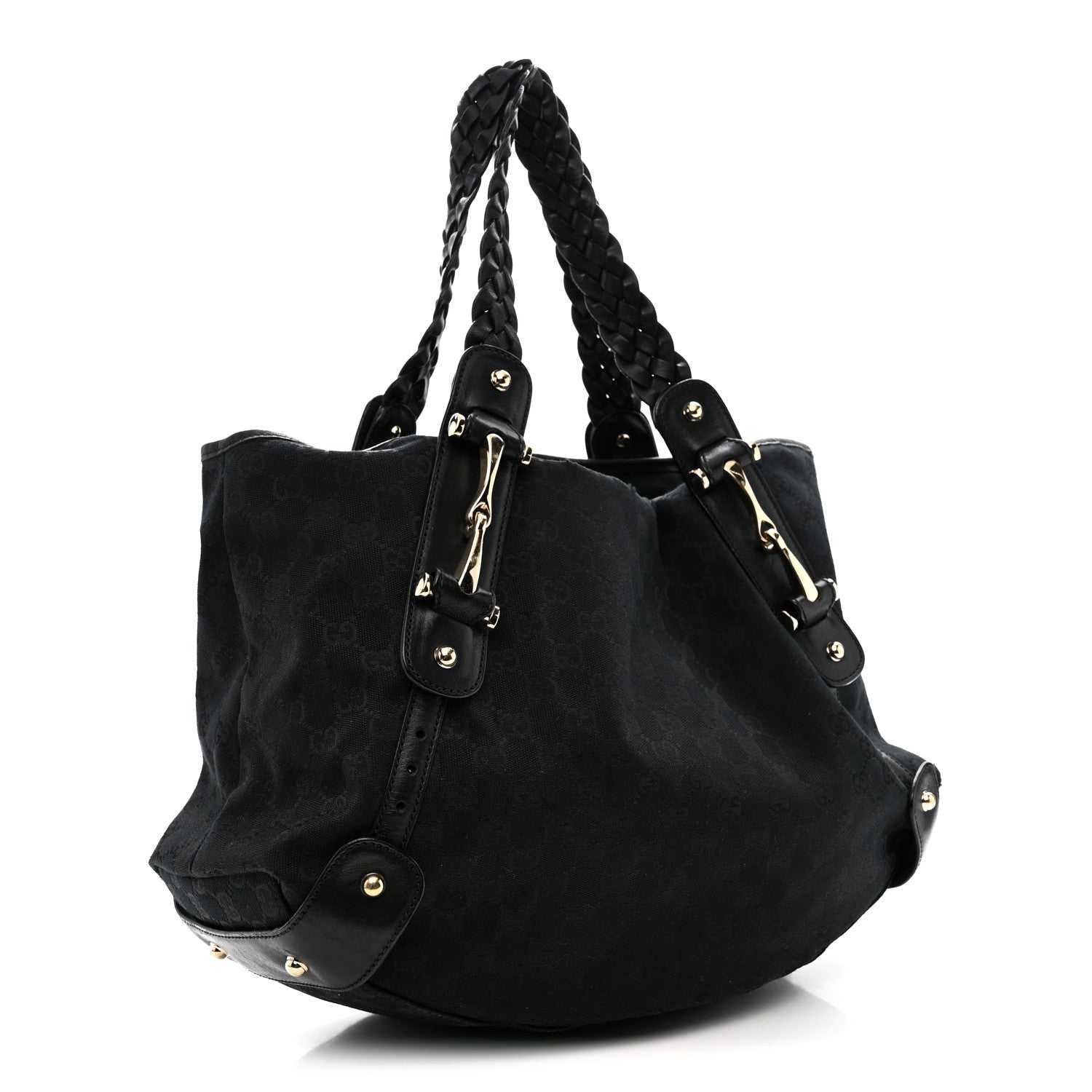 Gucci Monogram Medium Pelham Shoulder Bag Black