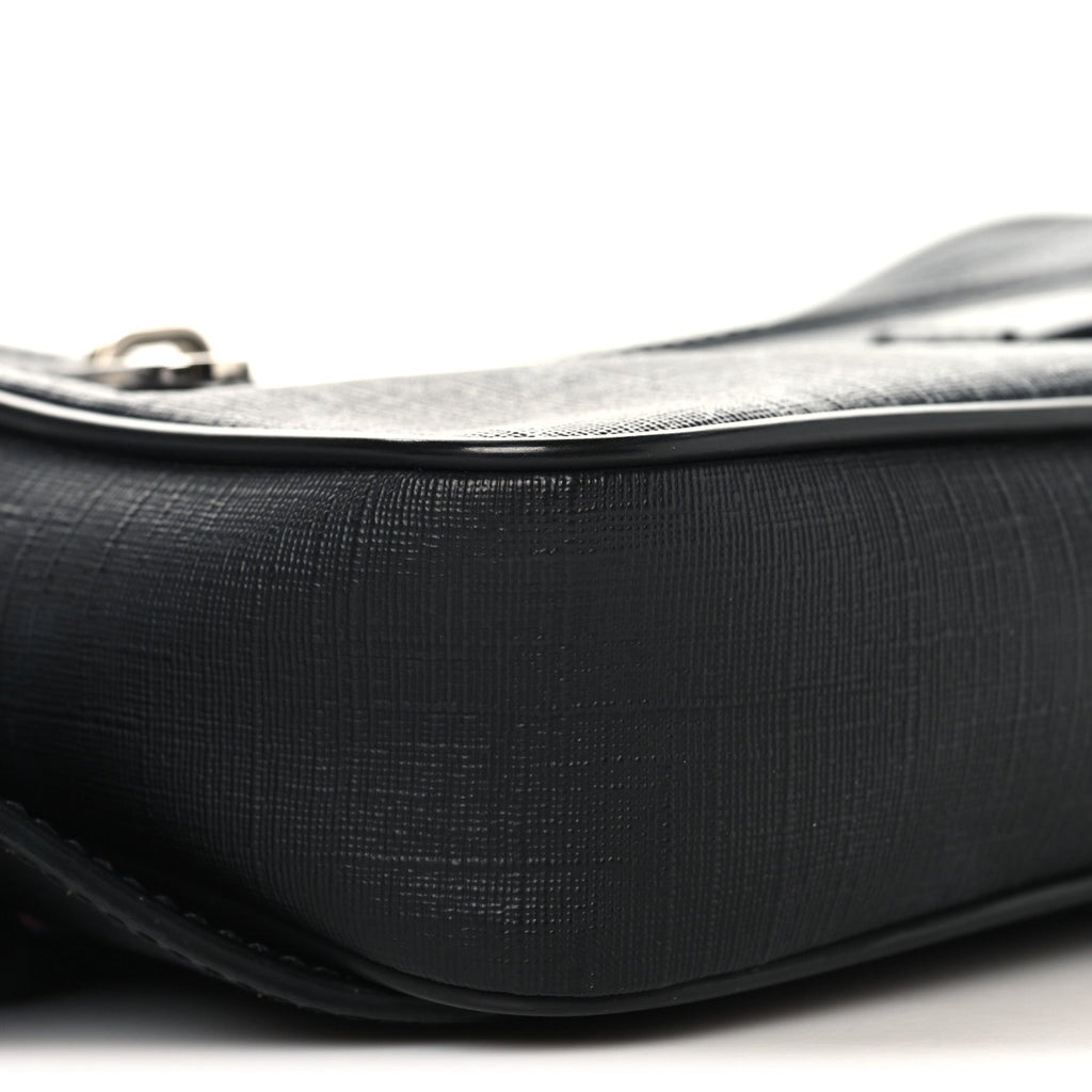 Gucci Soft GG Supreme Monogram Web Belt Bag Black Grey