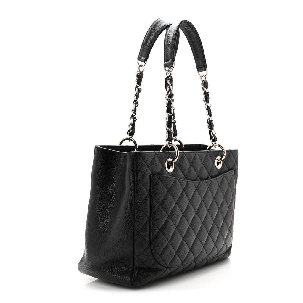 Chanel Caviar Quilted Grand Shopping Tote GST Black