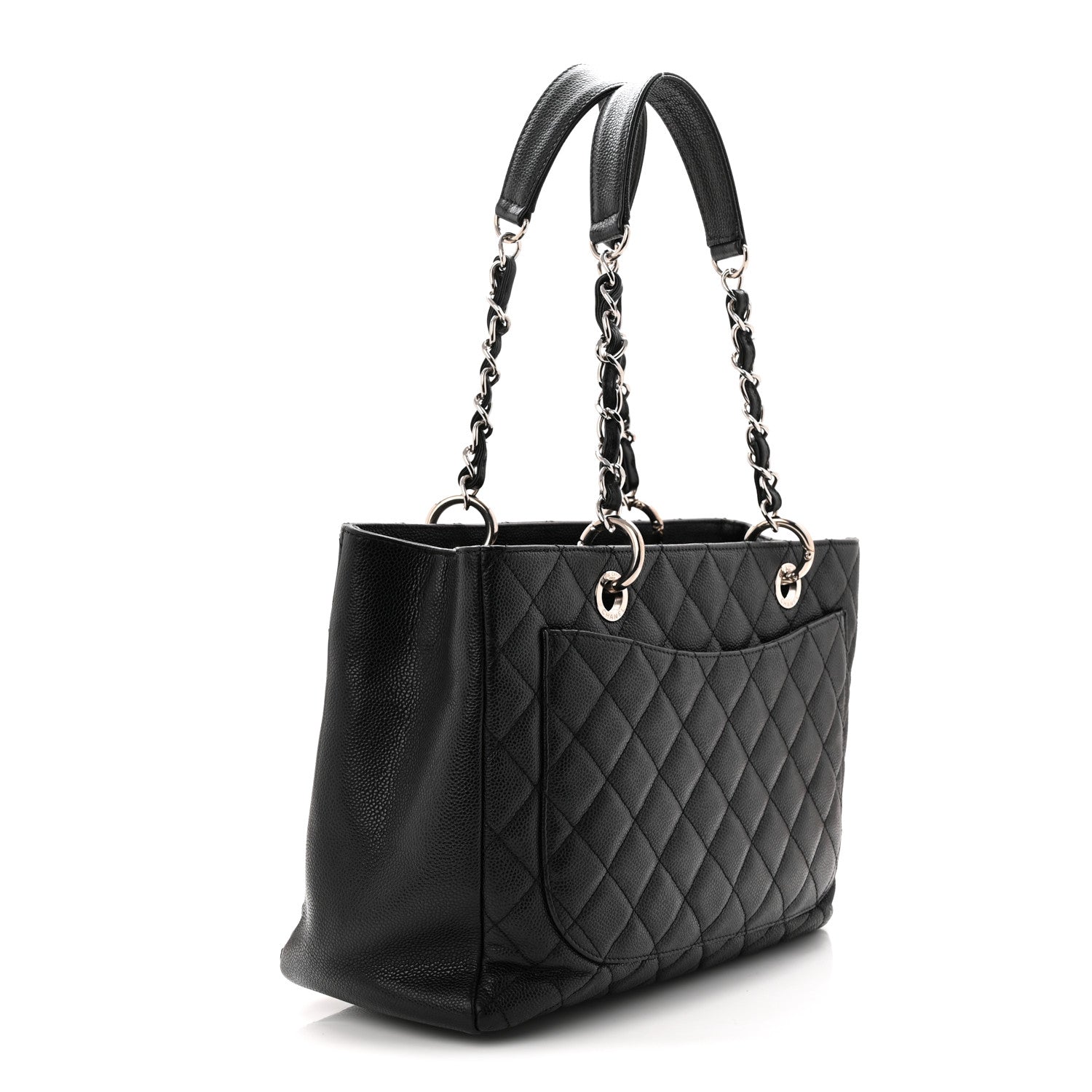 Chanel Caviar Quilted Grand Shopping Tote GST Black