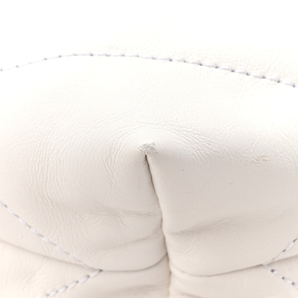 Chanel Shiny Calfskin Quilted Small Chanel 22 White