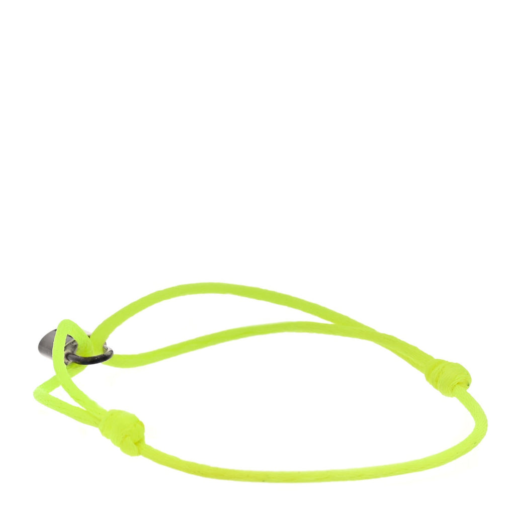 Louis Vuitton X UNICEF Sterling Silver Lockit Bracelet Neon Yellow