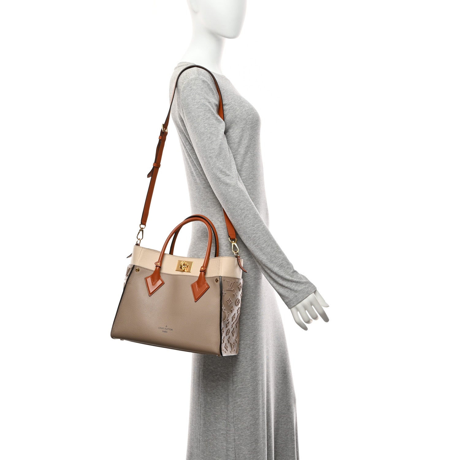 Louis Vuitton Calfskin Monogram Tufting On My Side Galet