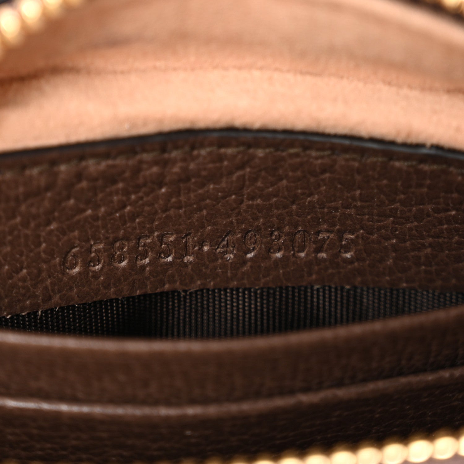 Gucci GG Supreme Monogram Textured Calfskin Web Mini Ophidia Half Moon Hobo Beige Ebony New Acero