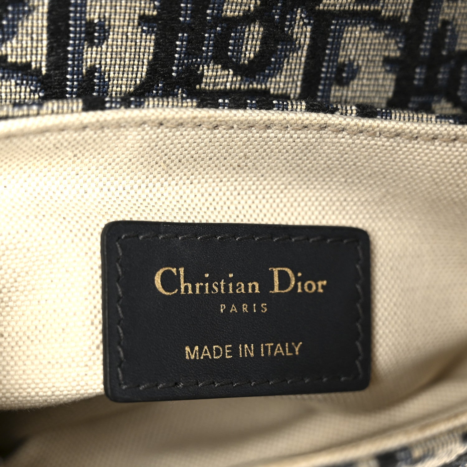 Christian Dior Oblique Mini Saddle Bag Blue