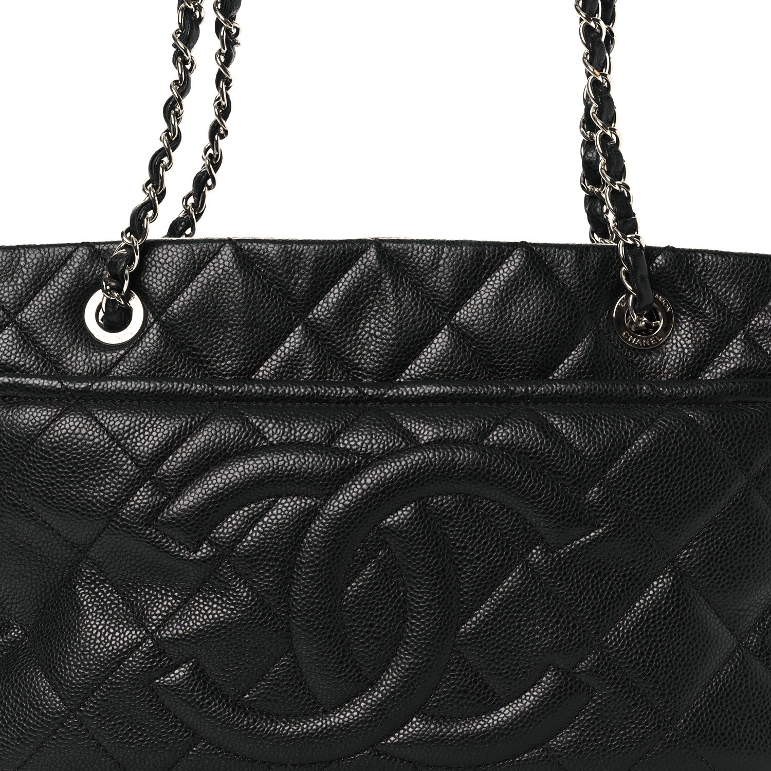 Chanel Caviar Quilted Timeless CC Soft Tote Black