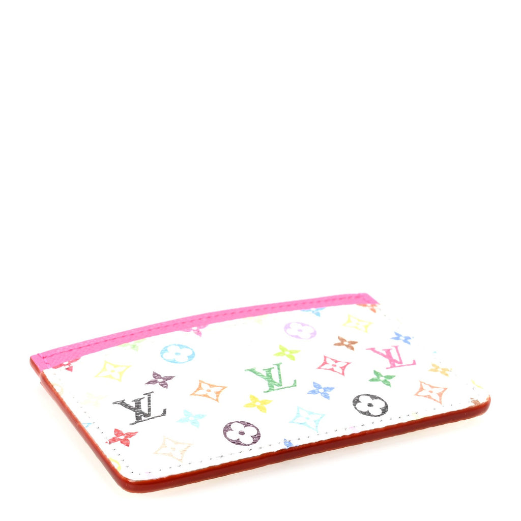 Louis Vuitton LV X TM Monogram Multicolor Card Holder Kawaii Pink