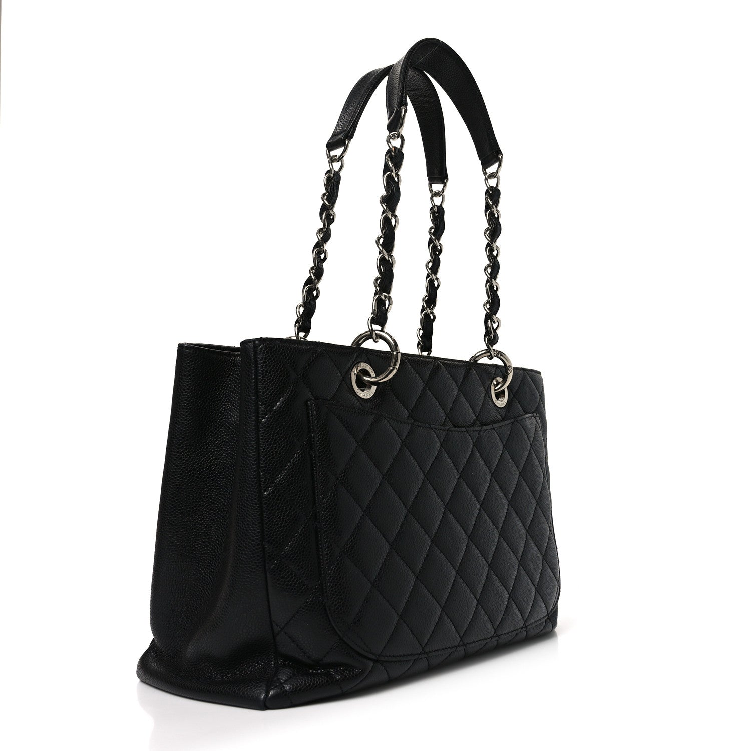 Chanel Caviar Quilted Grand Shopping Tote GST Black