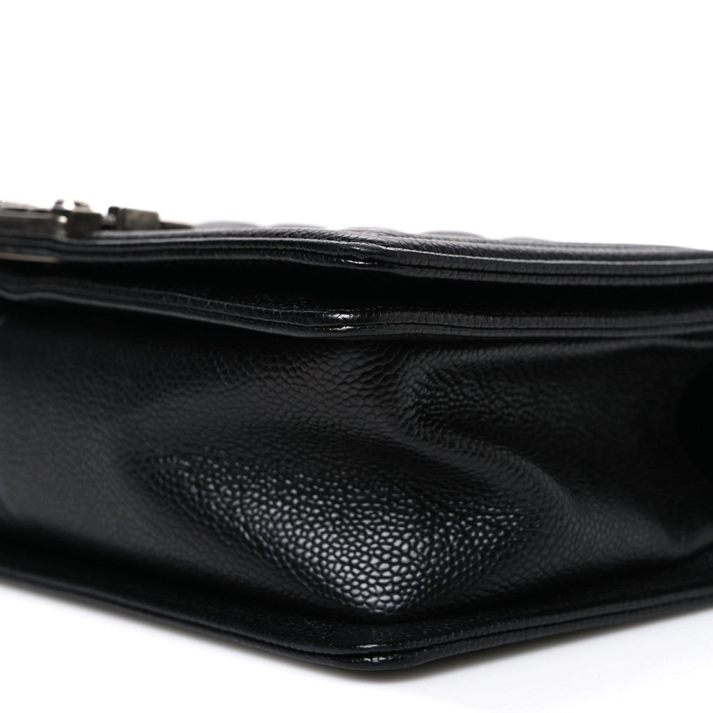 Chanel Caviar Quilted Medium Boy Flap Black