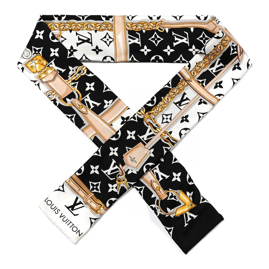 Louis Vuitton Silk Monogram Confidential Bandeau Black