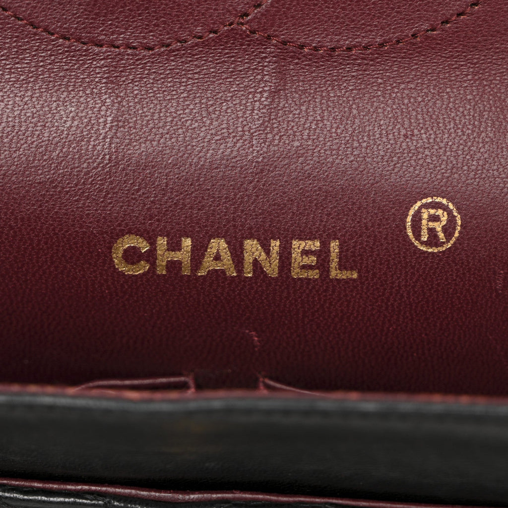 Chanel Lambskin Quilted Small Double Flap Black