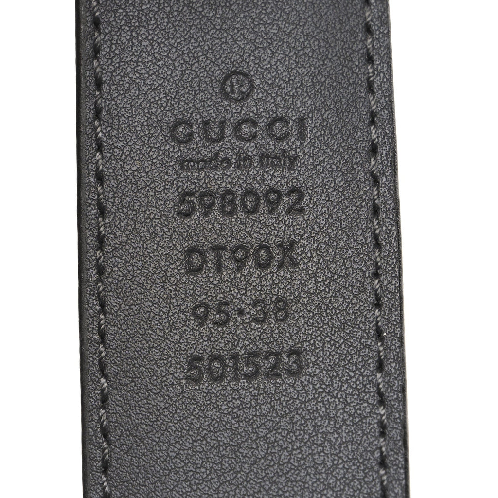 Gucci Smooth Calfskin Interlocking G Belt 95 38 Grey