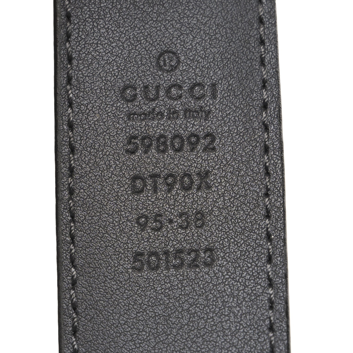 Gucci Smooth Calfskin Interlocking G Belt 95 38 Grey