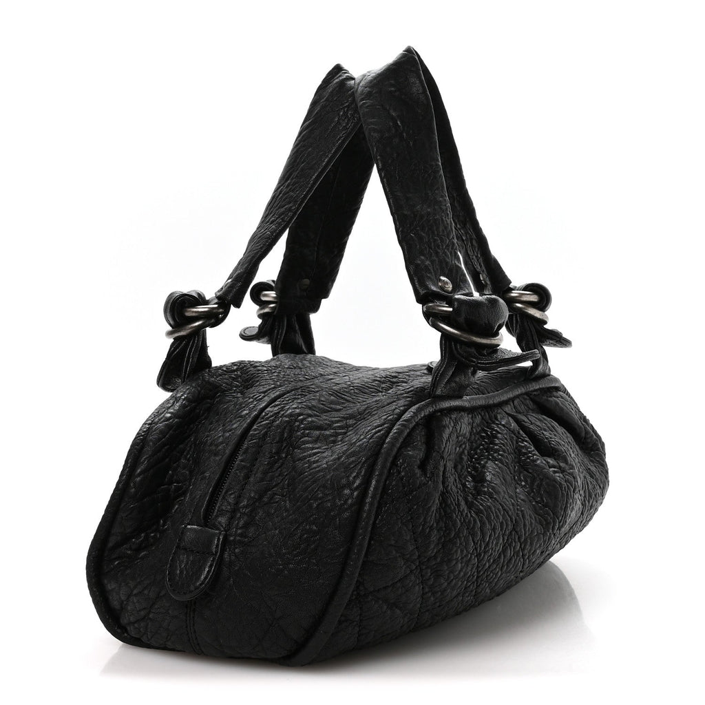 Chanel Distressed Lambskin Le Marais Bowler Black
