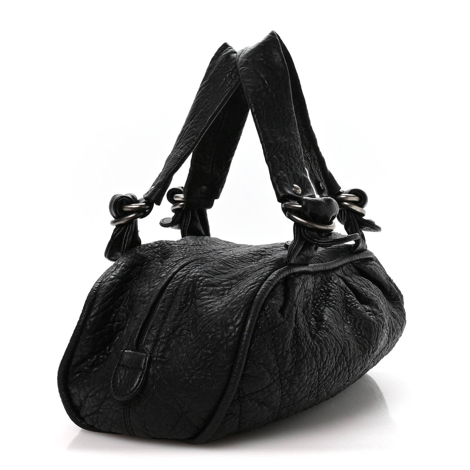 Chanel Distressed Lambskin Le Marais Bowler Black