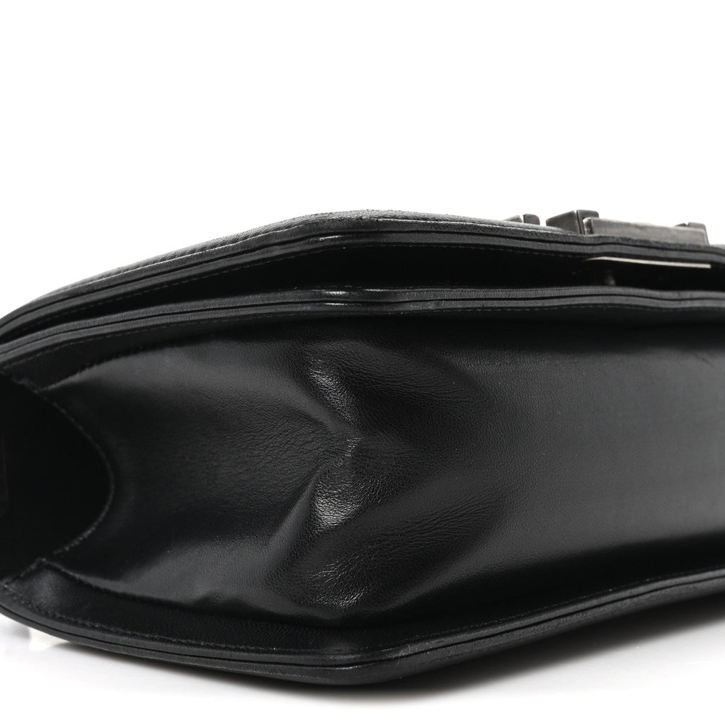 Chanel Galuchat Stingray Small Boy Flap Black