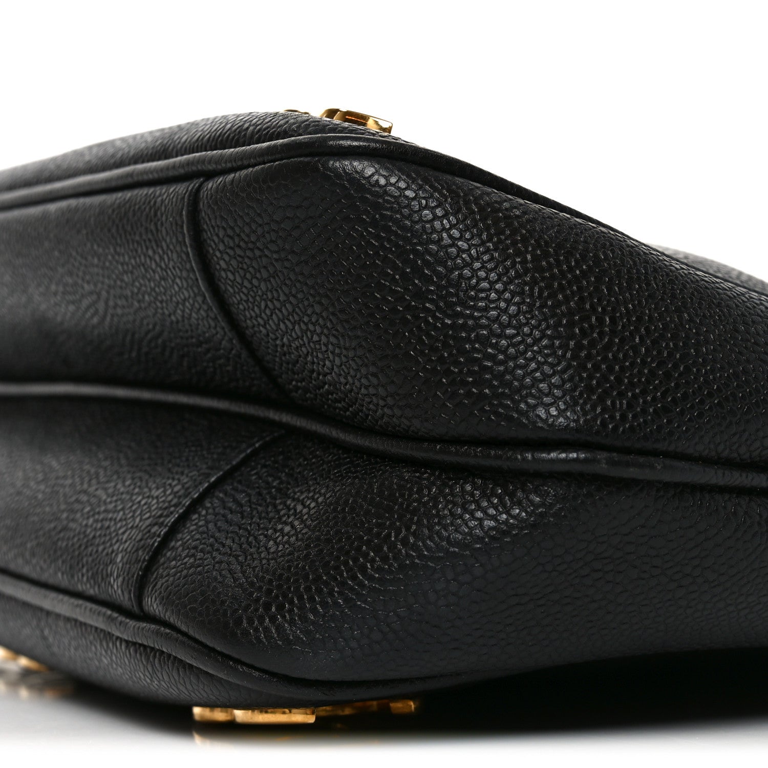 Chanel Caviar CC Shoulder Bag Black
