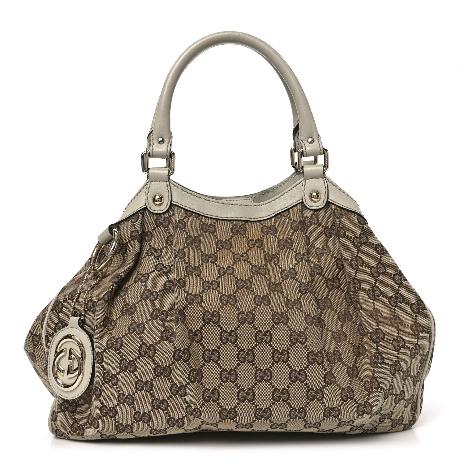 Gucci Monogram Medium Sukey Tote Off White