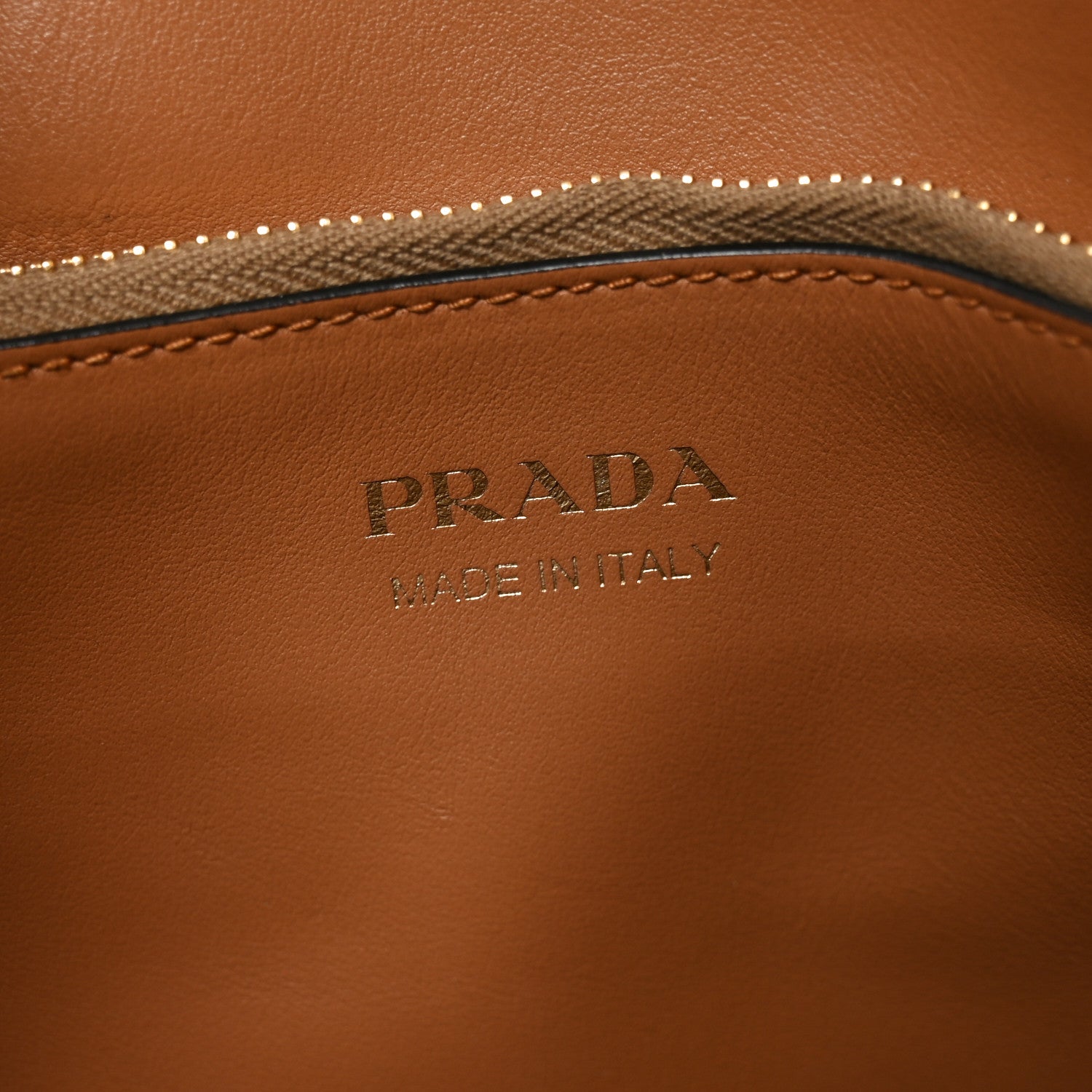 Prada Saffiano City Calf Medium Esplanade Tote Caramel