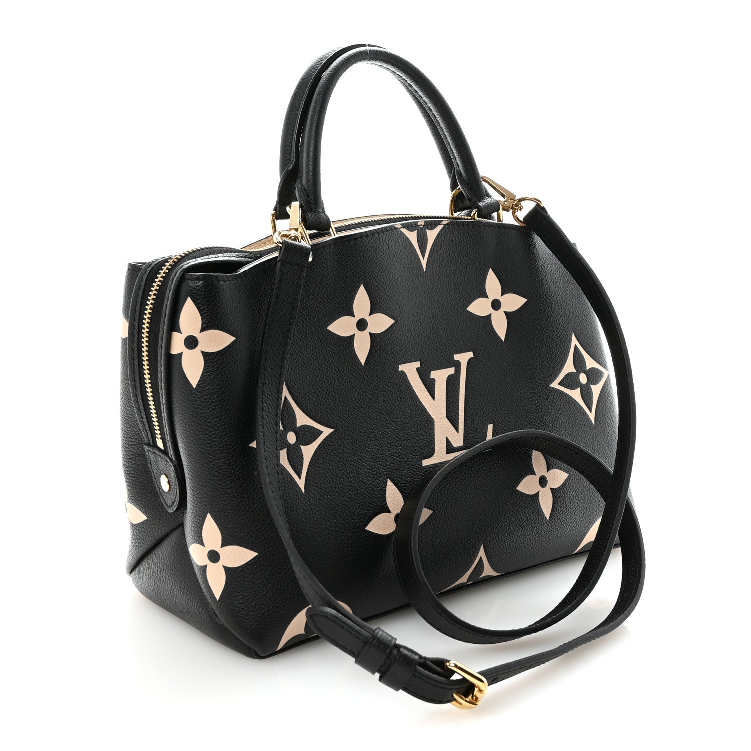 Louis Vuitton Empreinte Monogram Giant Petit Palais Black Beige