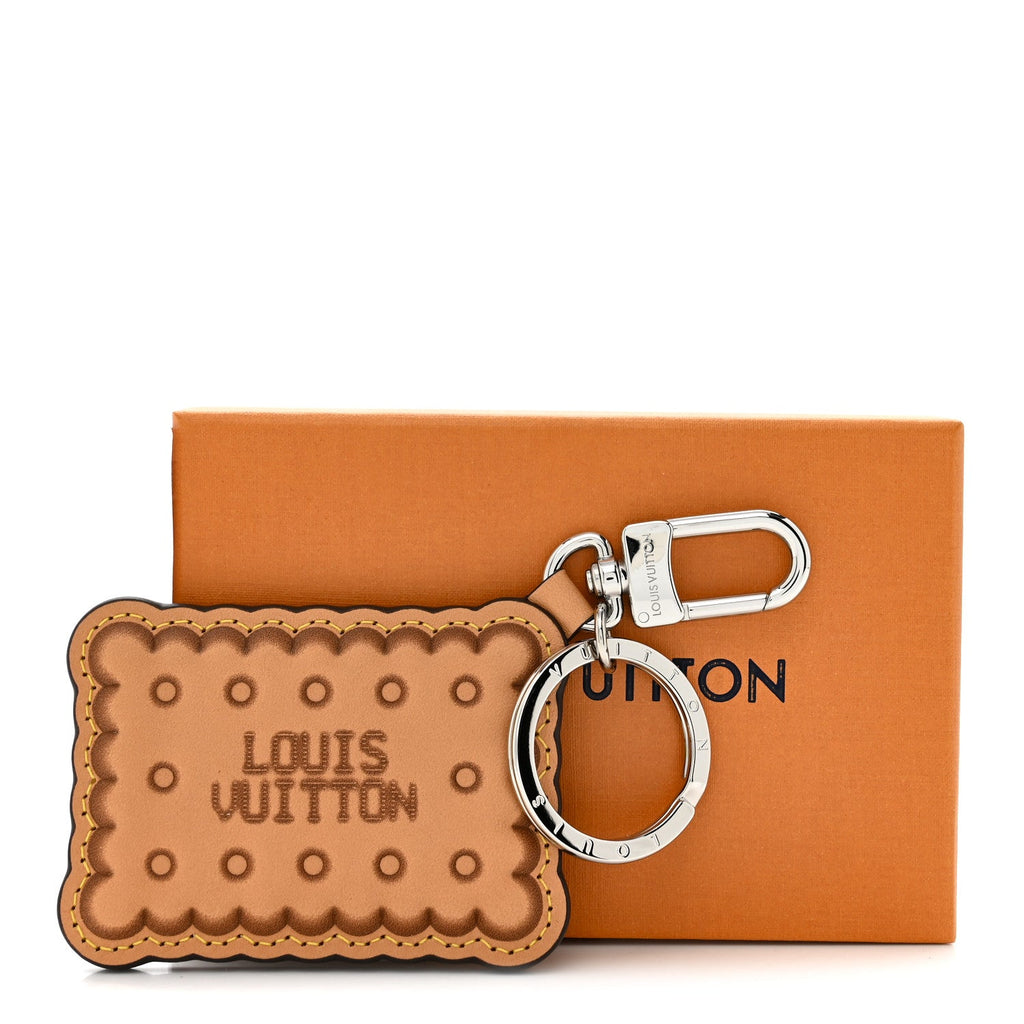 Louis Vuitton Monogram Biscuit Key Holder Bag Charm