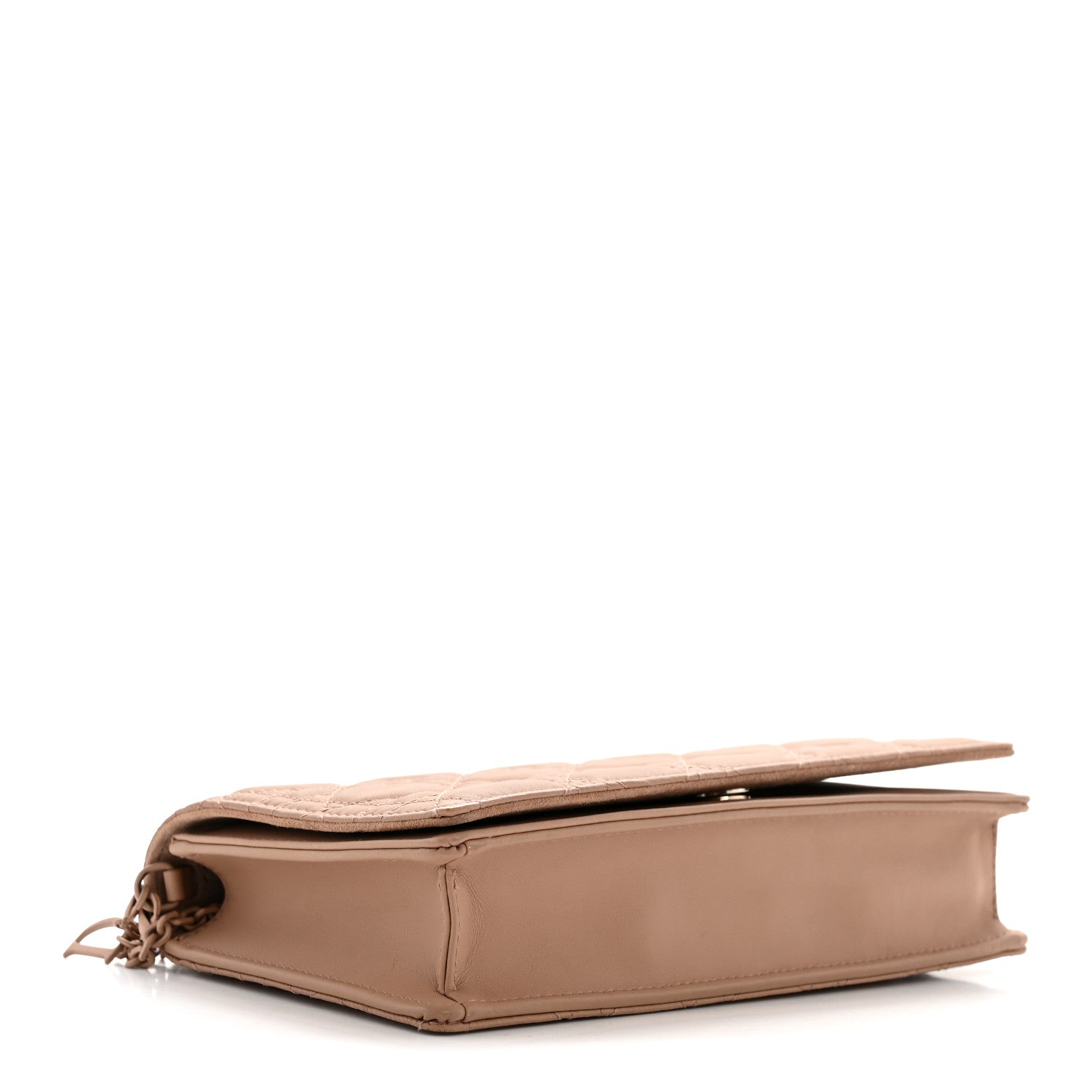 Christian Dior Ultra Matte Calfskin Cannage Lady Dior Clutch Fard