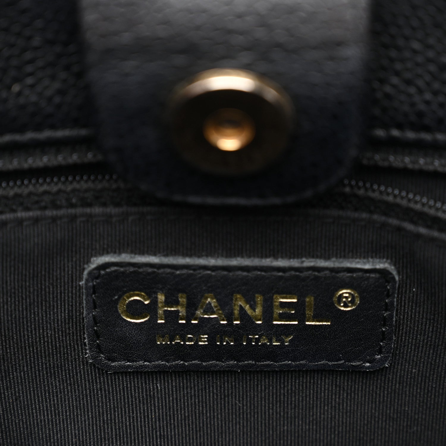 Chanel Caviar Quilted Petit Shopping Tote PST Black