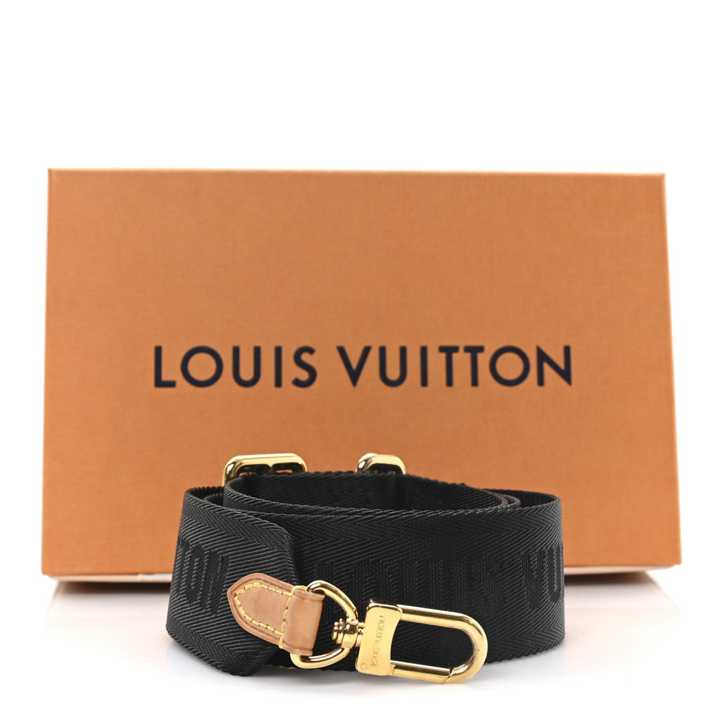 Louis Vuitton Monogram Multi Pochette Accessories Bandouliere Shoulder Strap Black