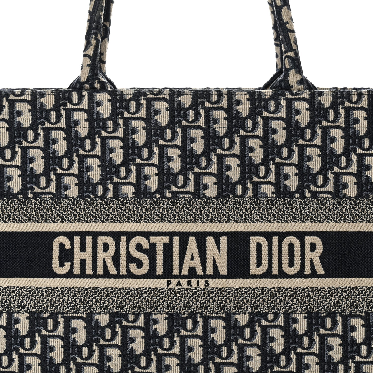 Christian Dior Oblique Medium Book Tote Blue Multicolor