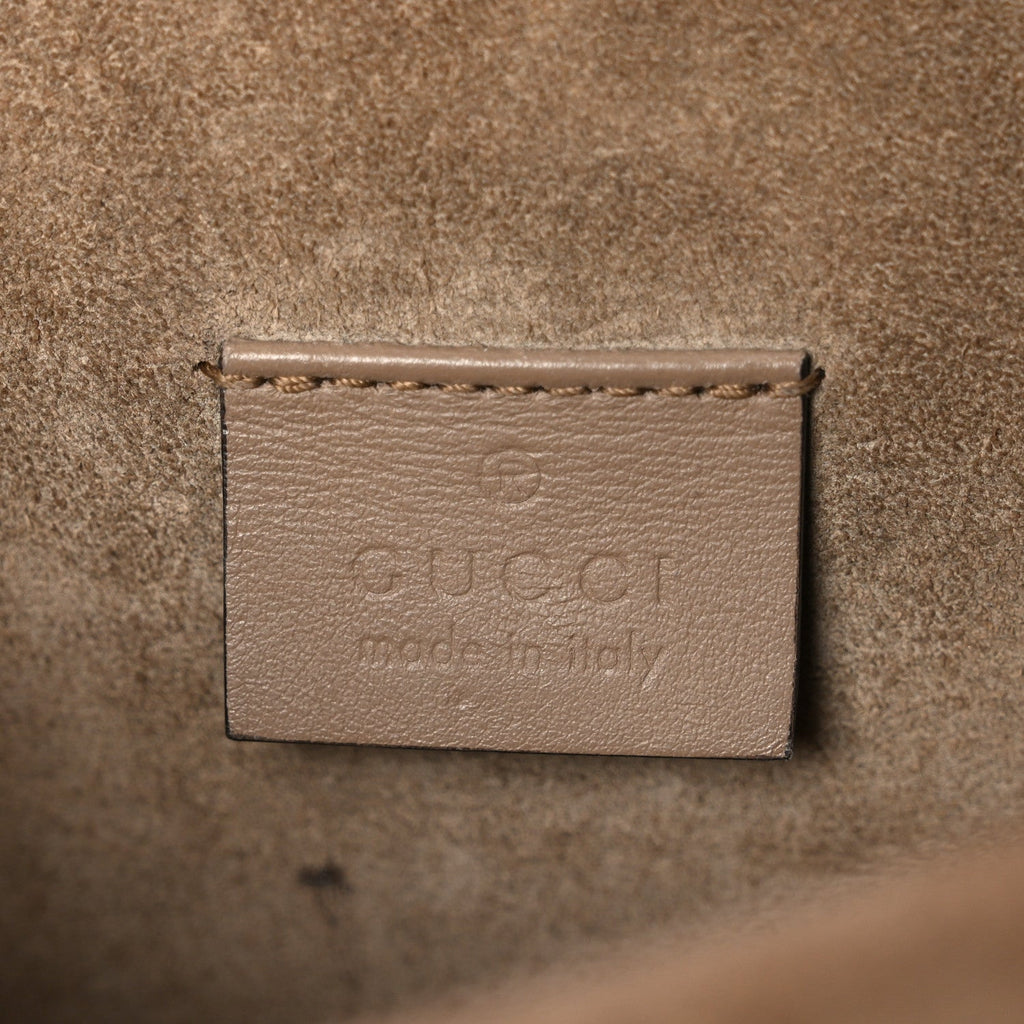 Gucci GG Supreme Monogram Mini Dionysus Shoulder Bag Taupe