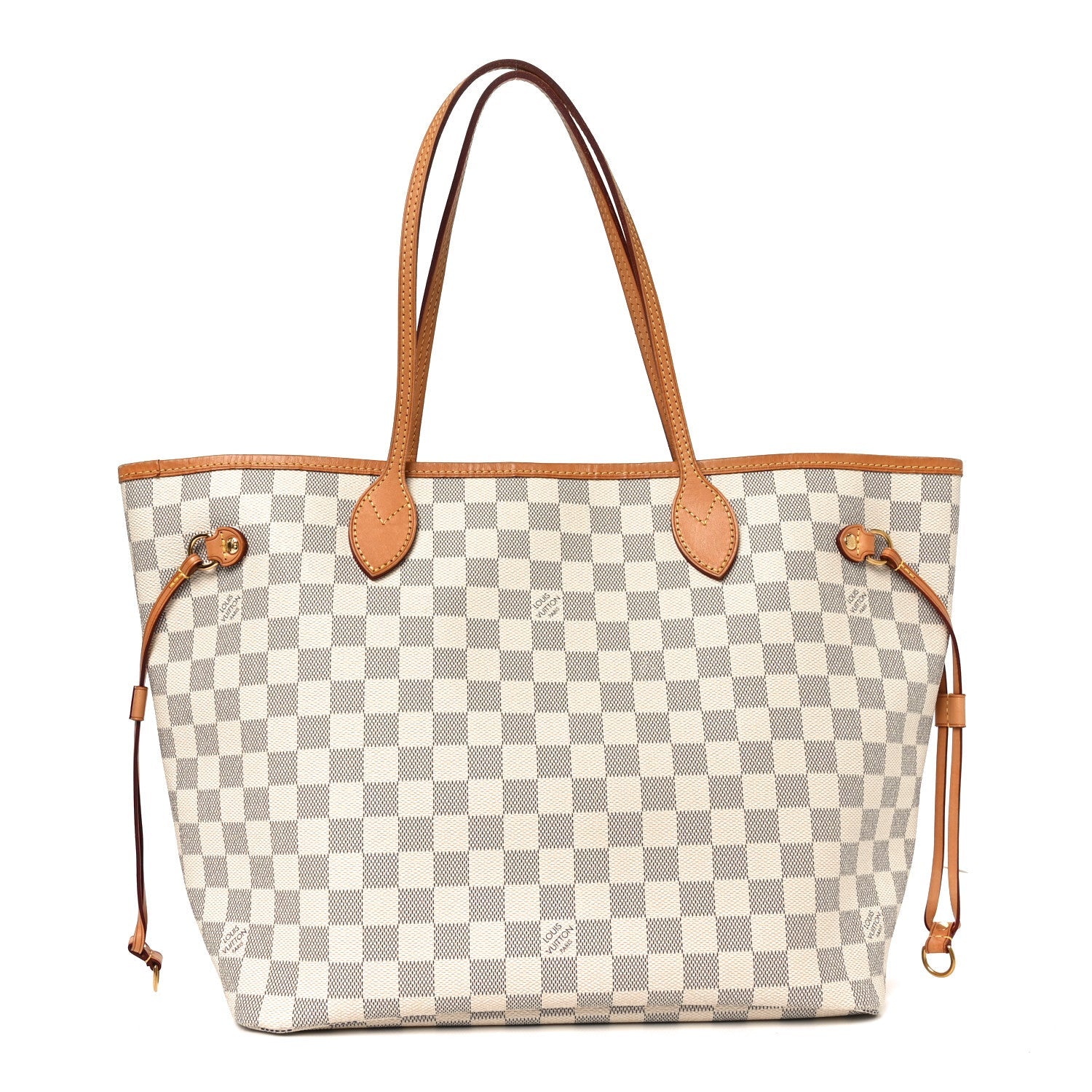 Louis Vuitton Damier Azur Neo Neverfull MM Rose Ballerine