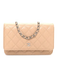 Chanel Caviar Quilted Wallet on Chain WOC Beige